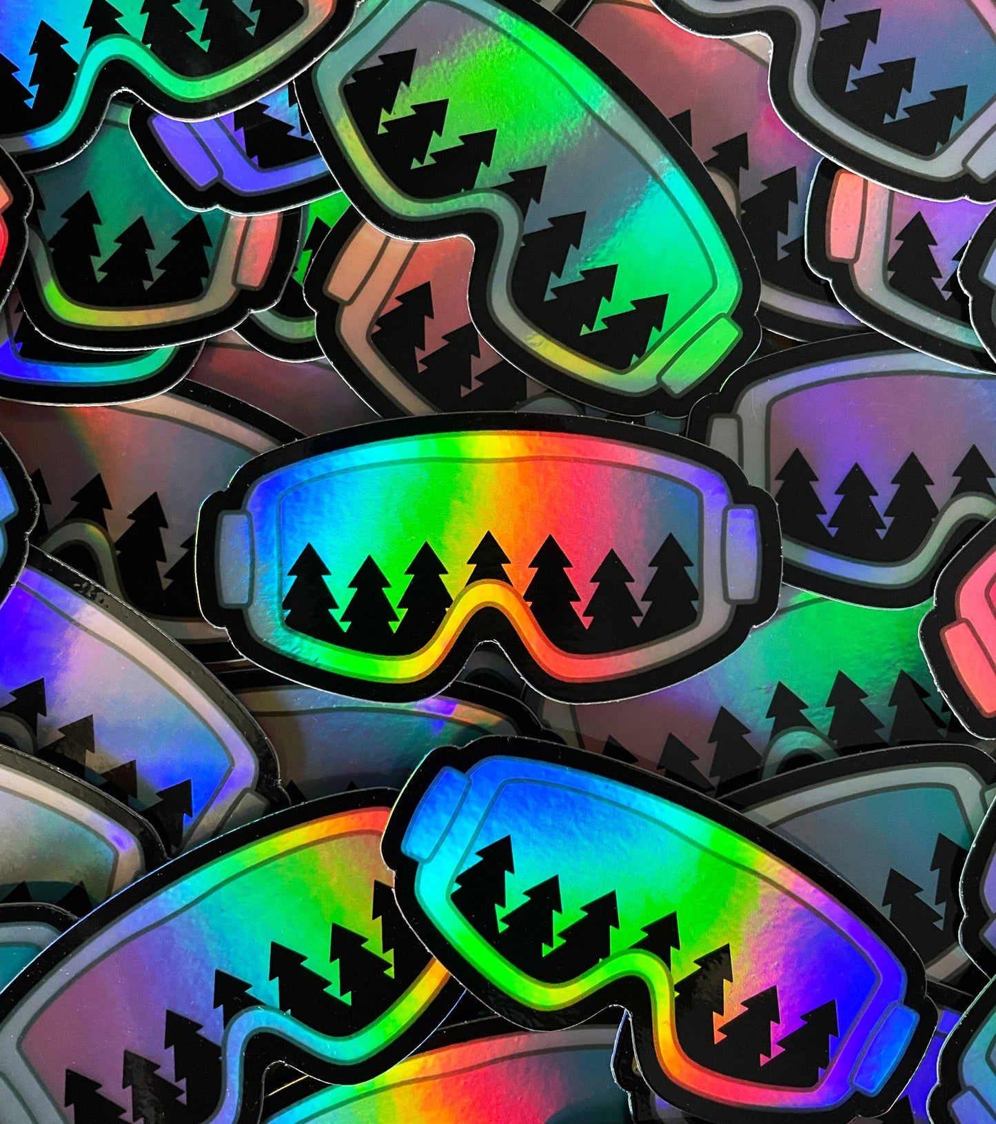 Wild North Co - Holographic Ski Goggles Sticker