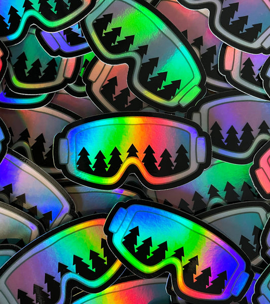 Wild North Co - Holographic Ski Goggles Sticker