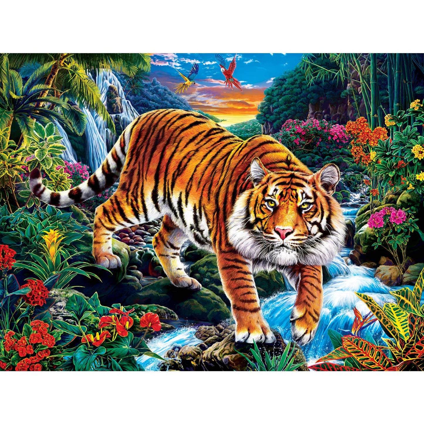 Glow in the Dark - Stalking Tiger 300 Piece EZ Grip Puzzle