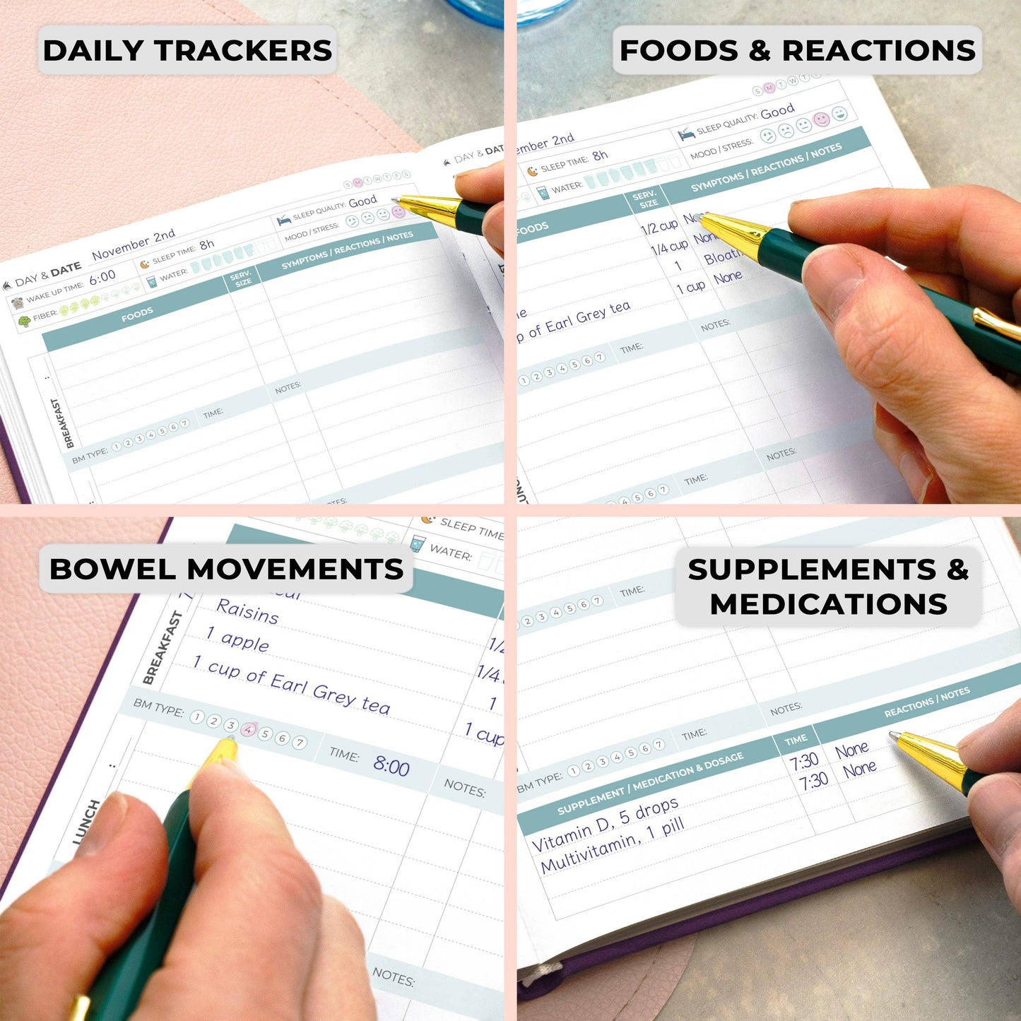 Clever Fox Planners - Food Sensitivity Journal