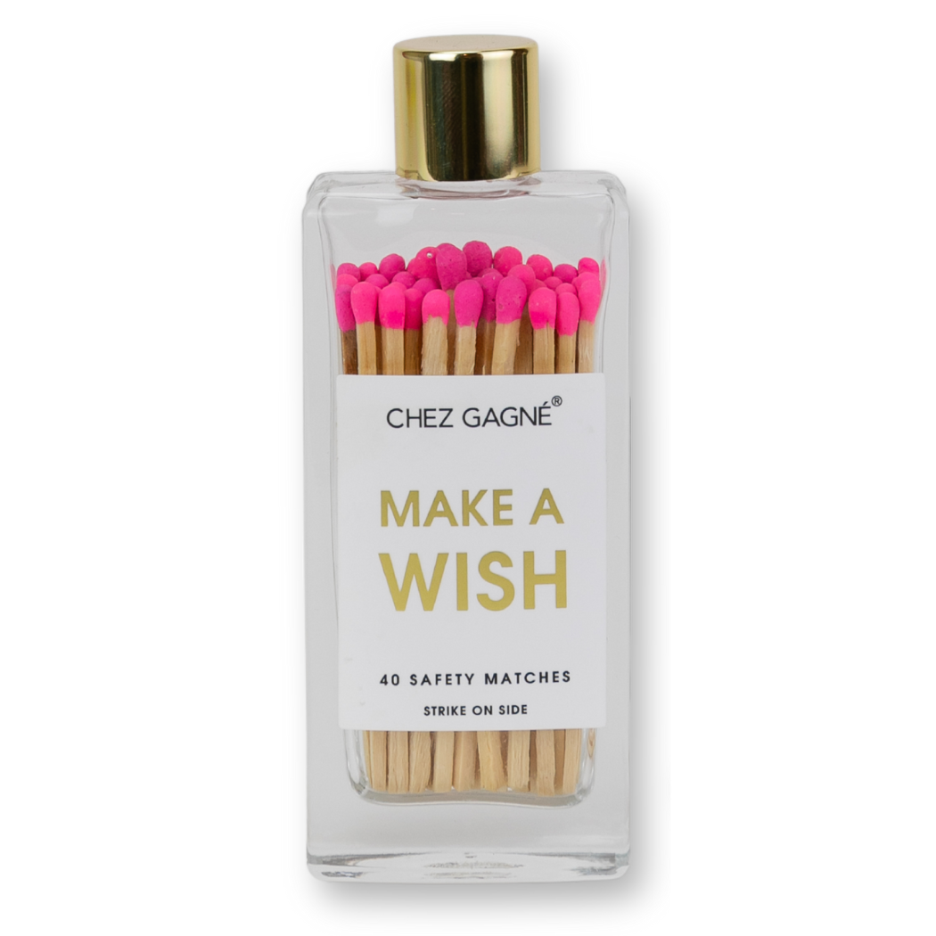 Make A Wish Matches - Bright Pink