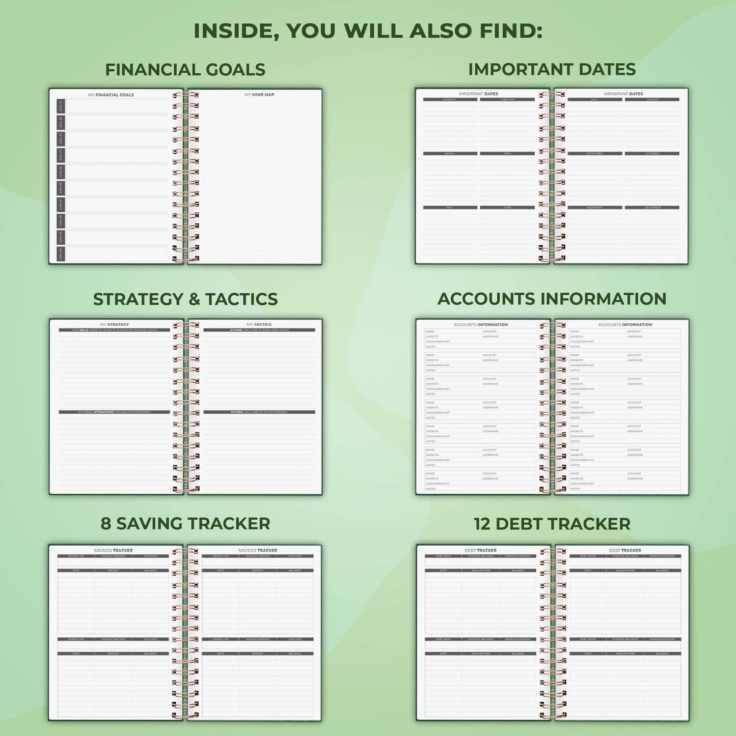 Budget Planner Spiral A5