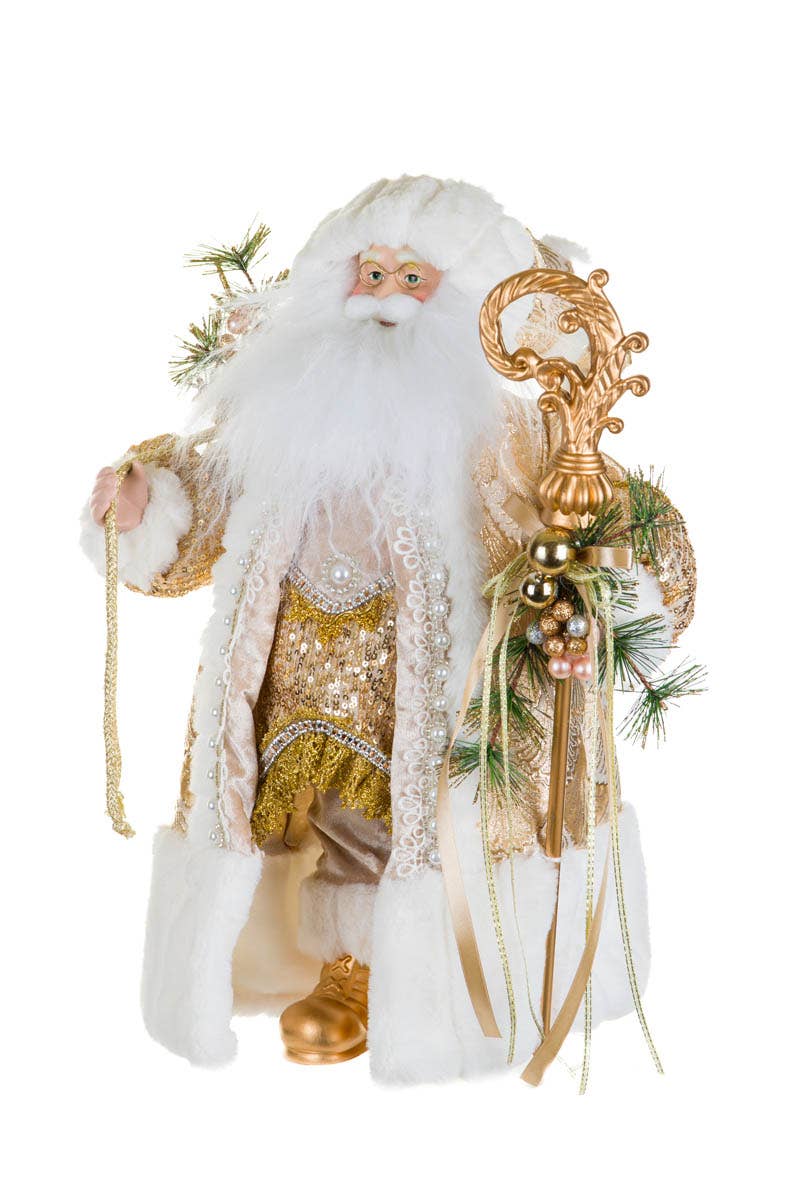 Santa Figurine Holding Scepter