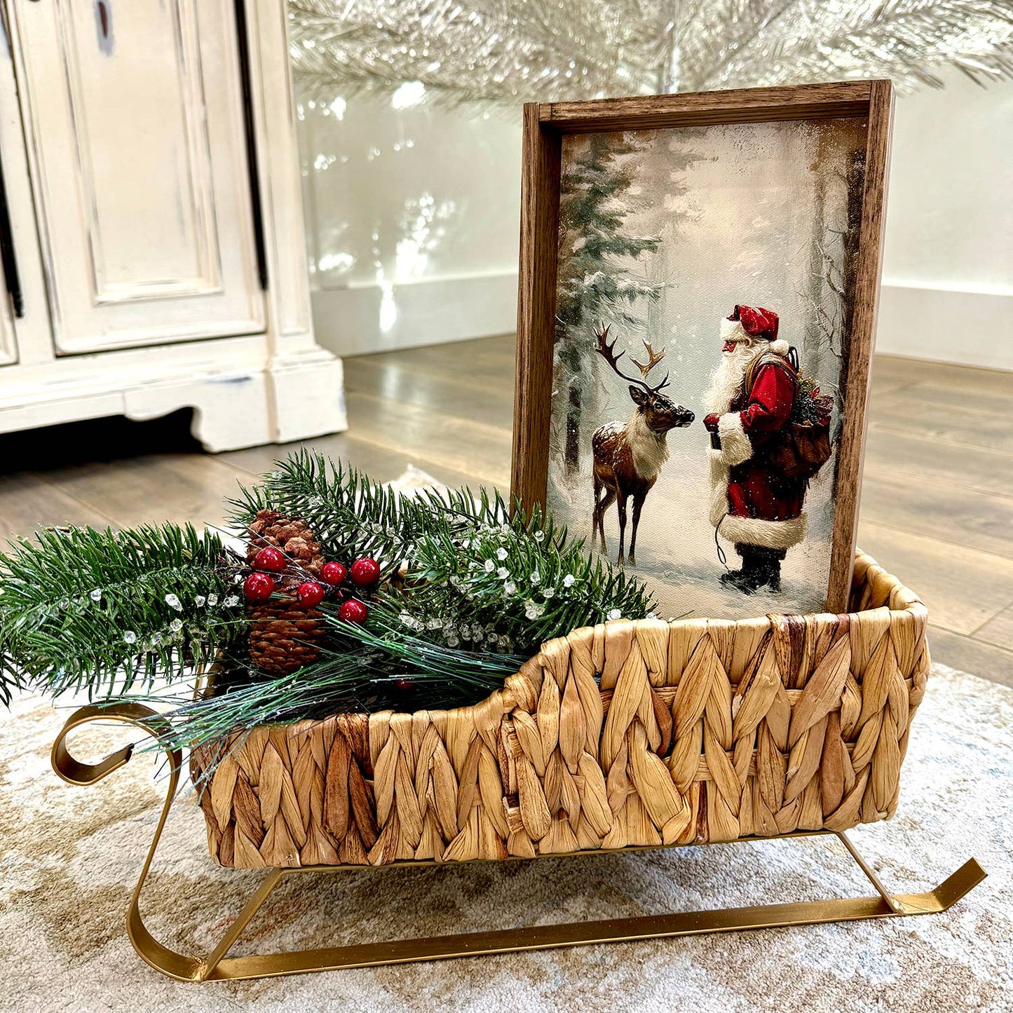 Santa Claus and Reindeer