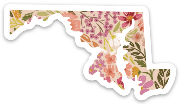 Elyse Breanne Design - Maryland 3x3in. State Sticker