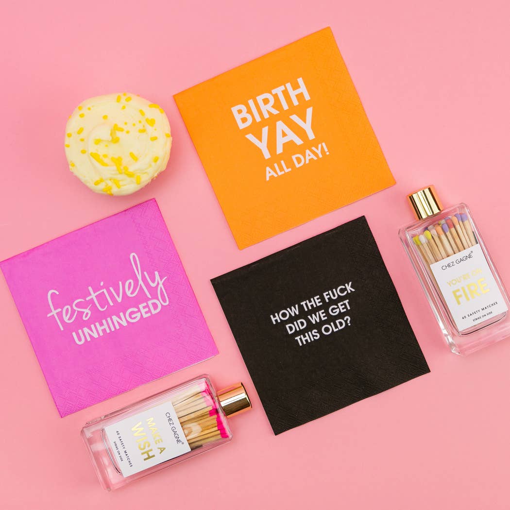 You're on Fire - Glass Bottle Safety Matches