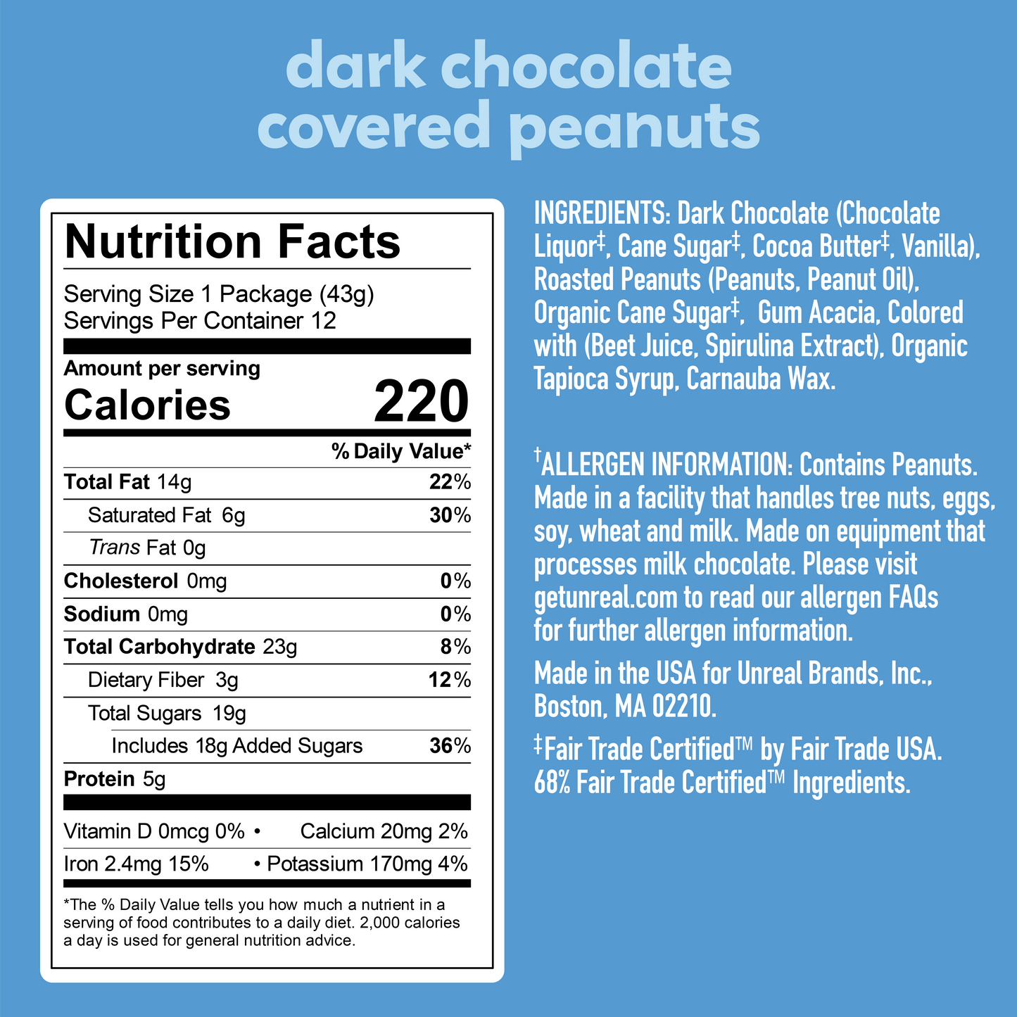 UNREAL - Dark Chocolate Peanut