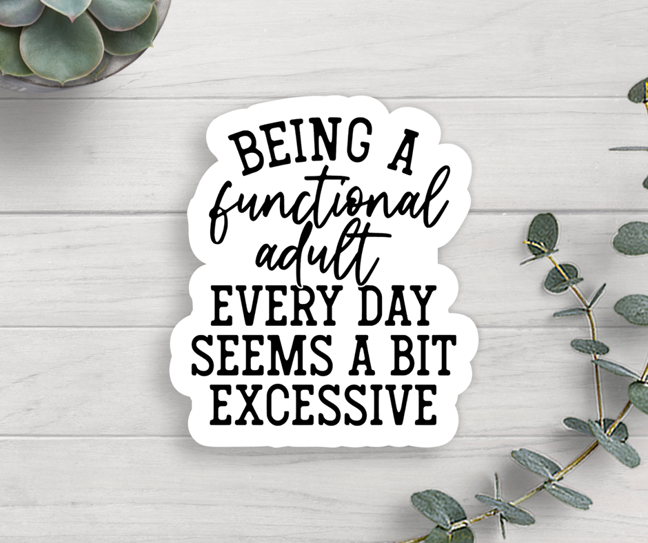 Functional Adult Sticker