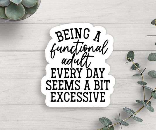 Functional Adult Sticker