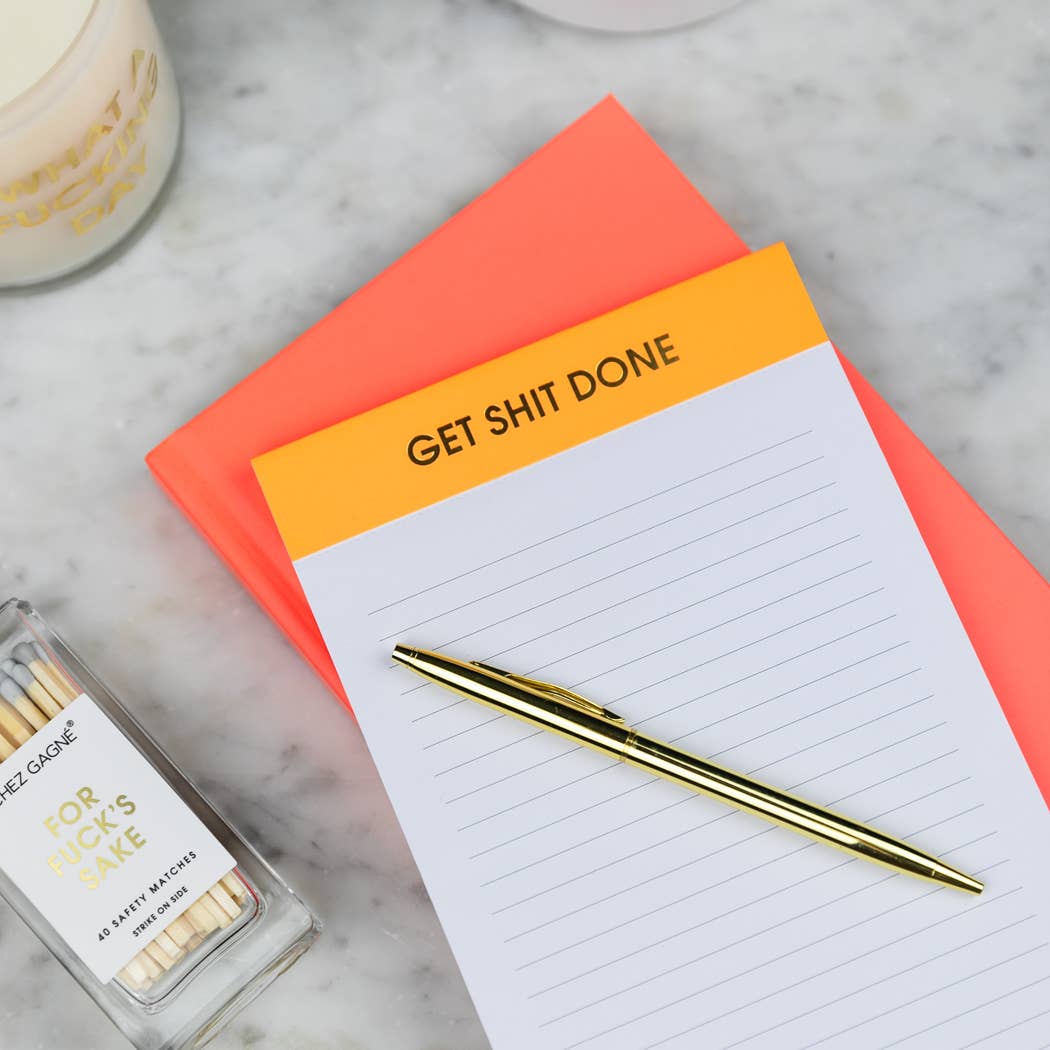 Get Shit Done Bright Orange - 5x8