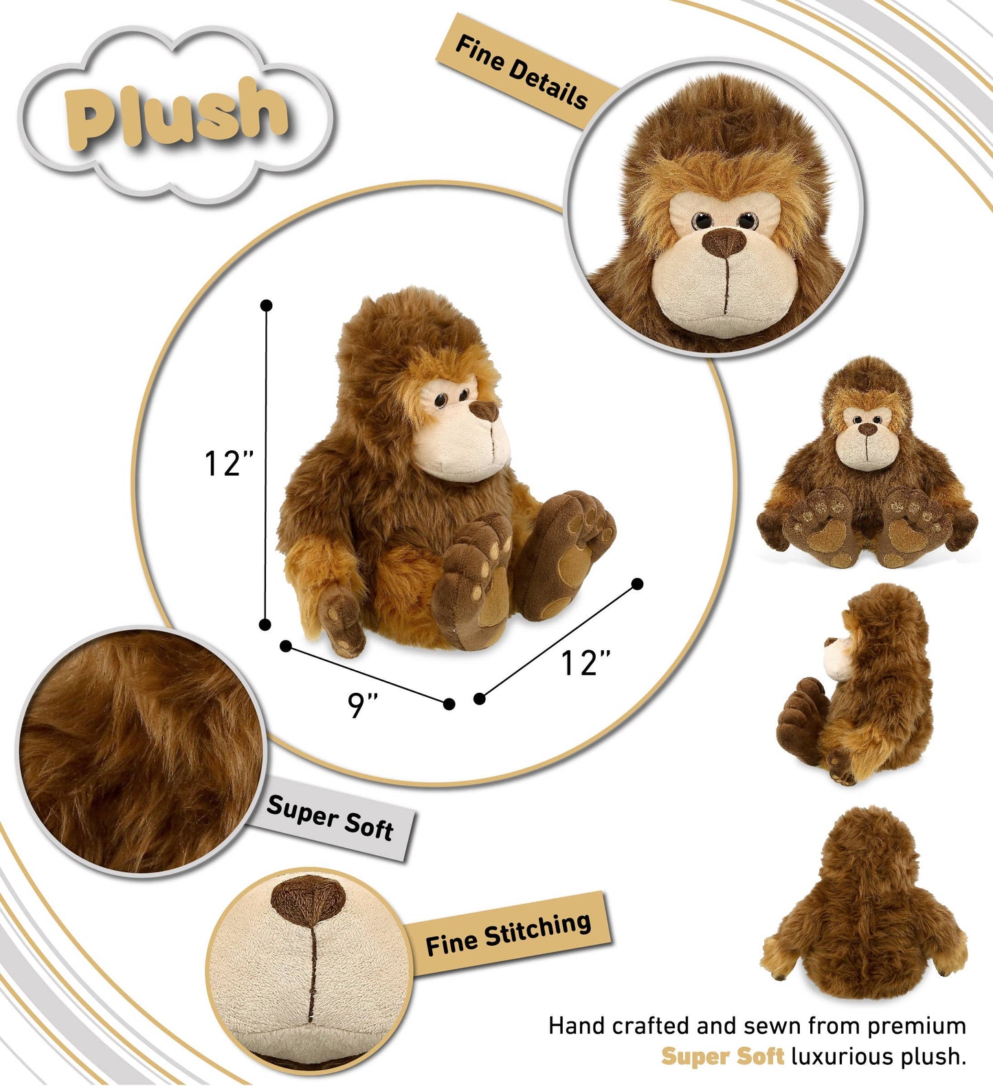 Soft Plush - Big Foot 12"