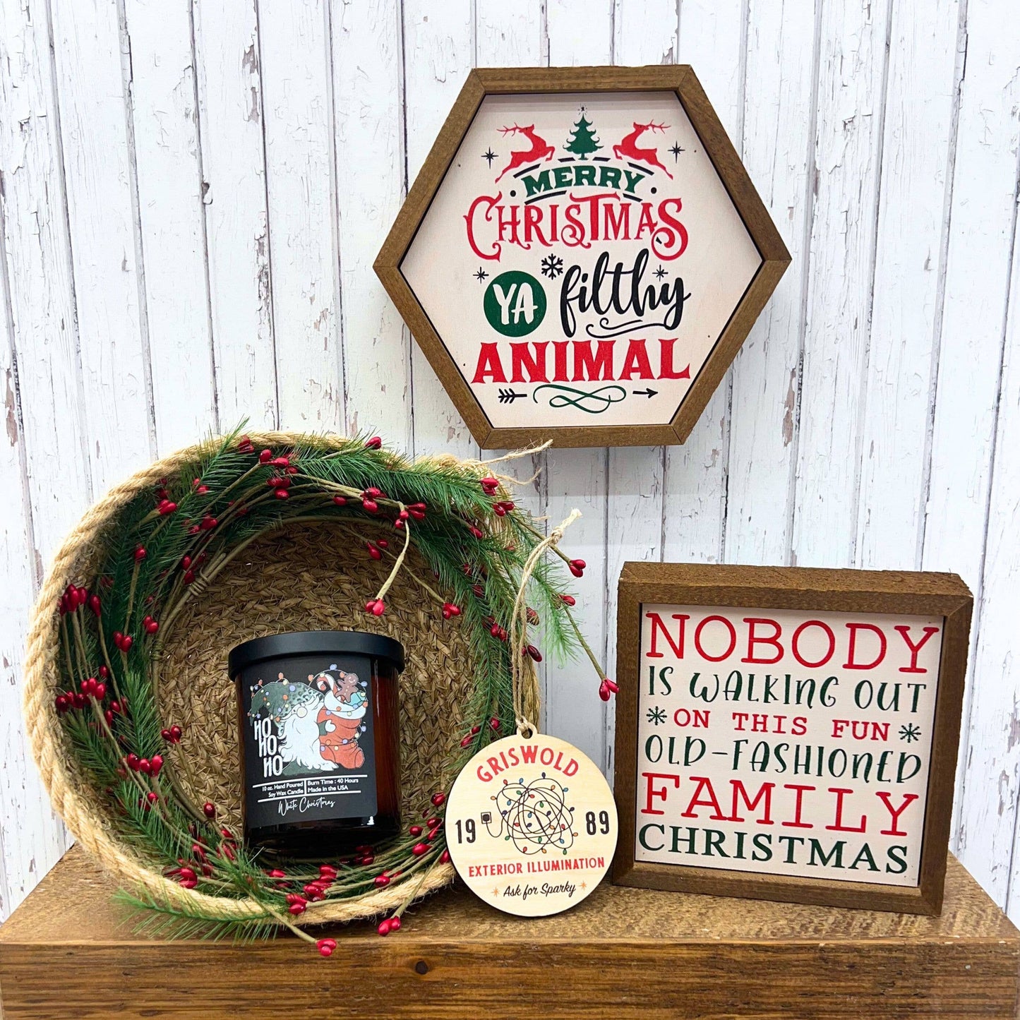 Nobody Is Walking Out On This Fun Old Christmas Signs