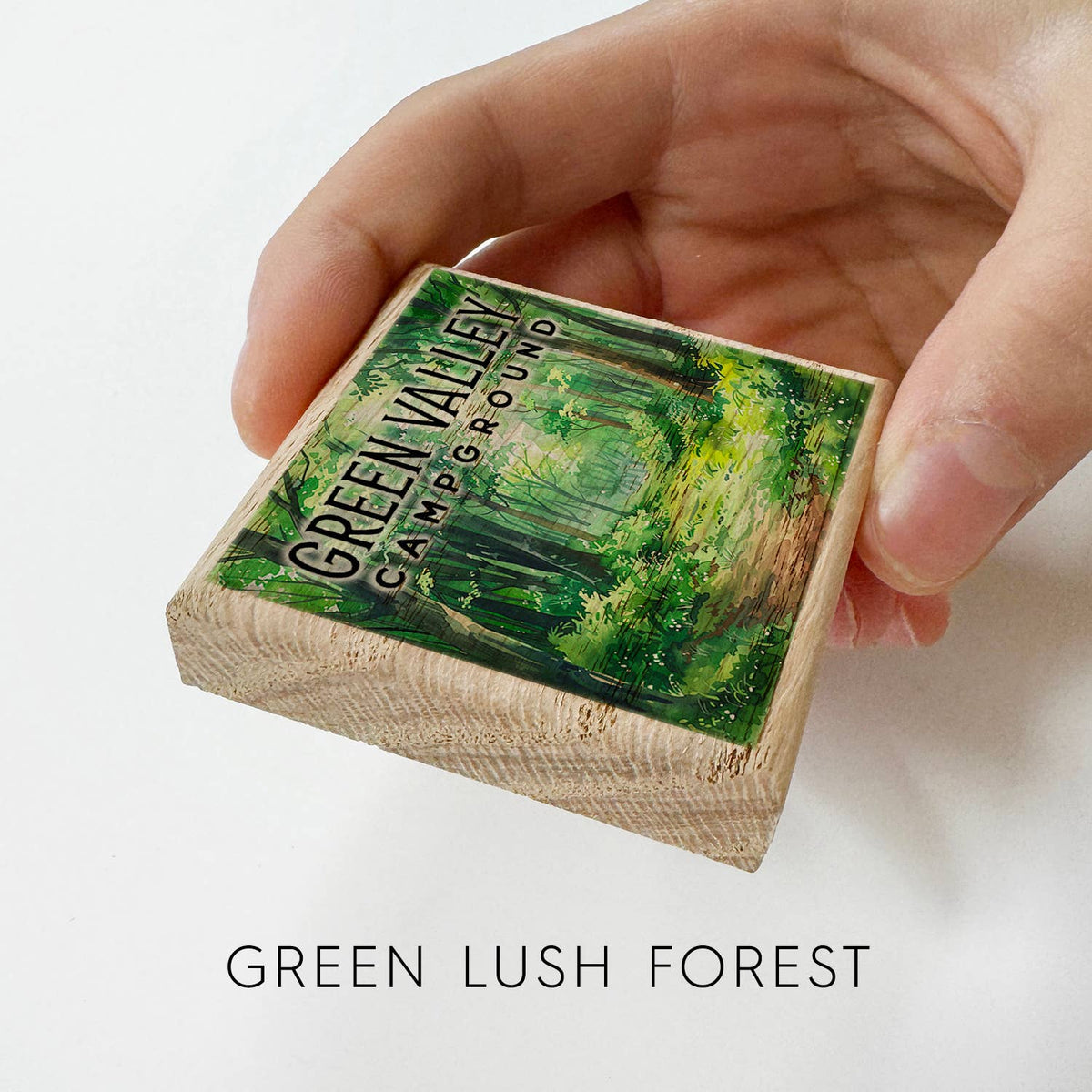 Watercolor Printed Wood Magnets