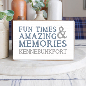 Deep Creek Fun Times & Memories Wooden Block