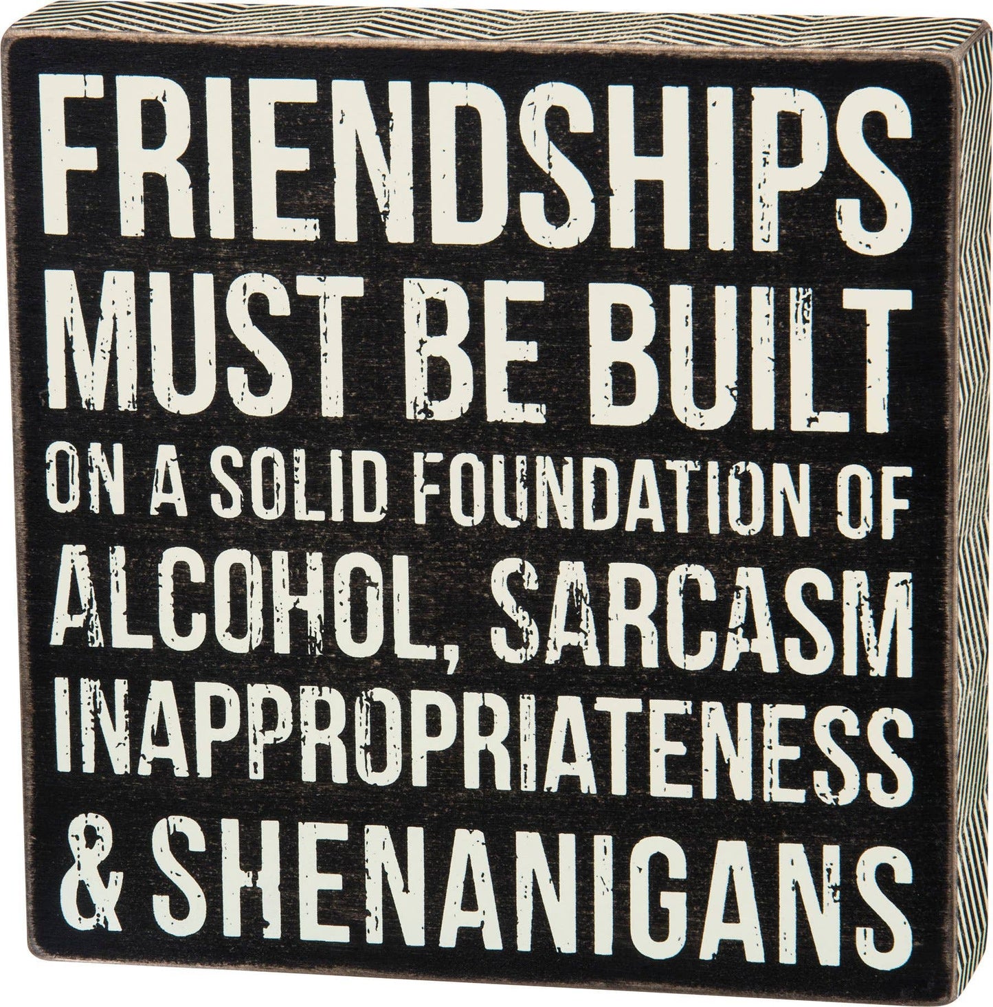 Primitives by Kathy - Friendships Box Sign