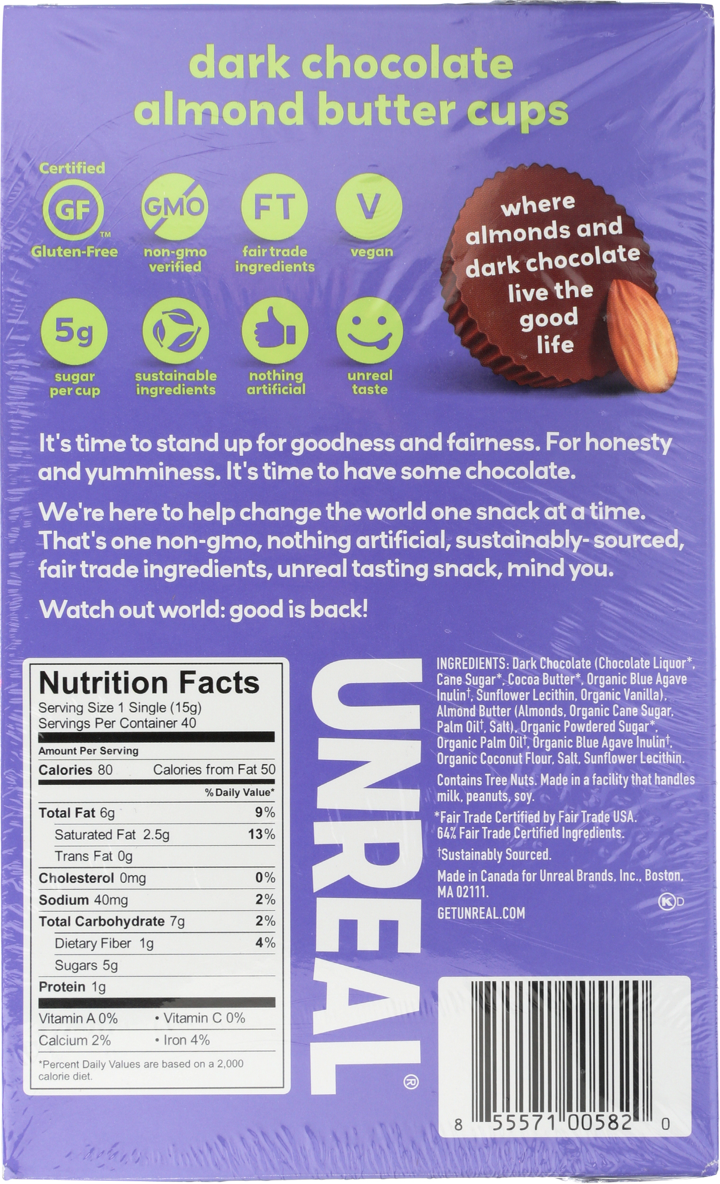UNREAlDark Chocolate Almond Butter