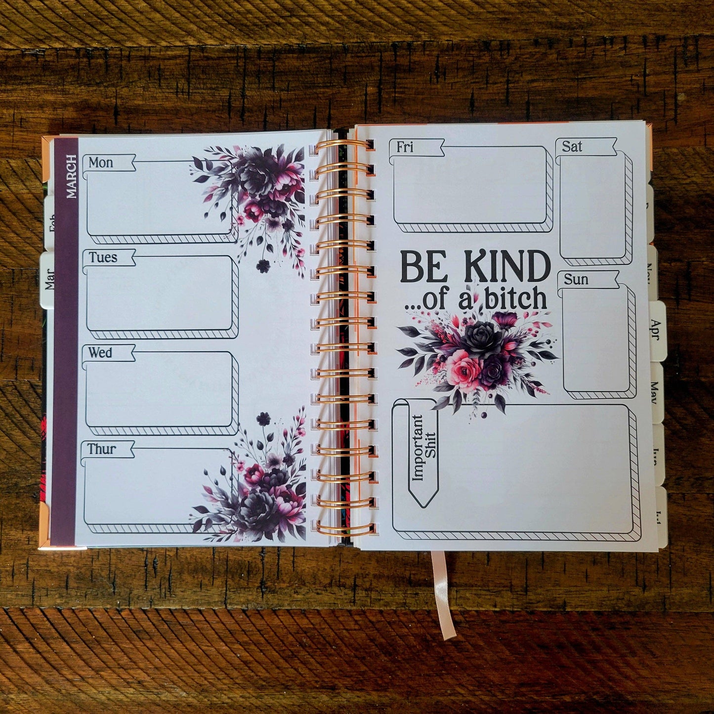 Seize The F@cking Day Undated Sweary Planner |