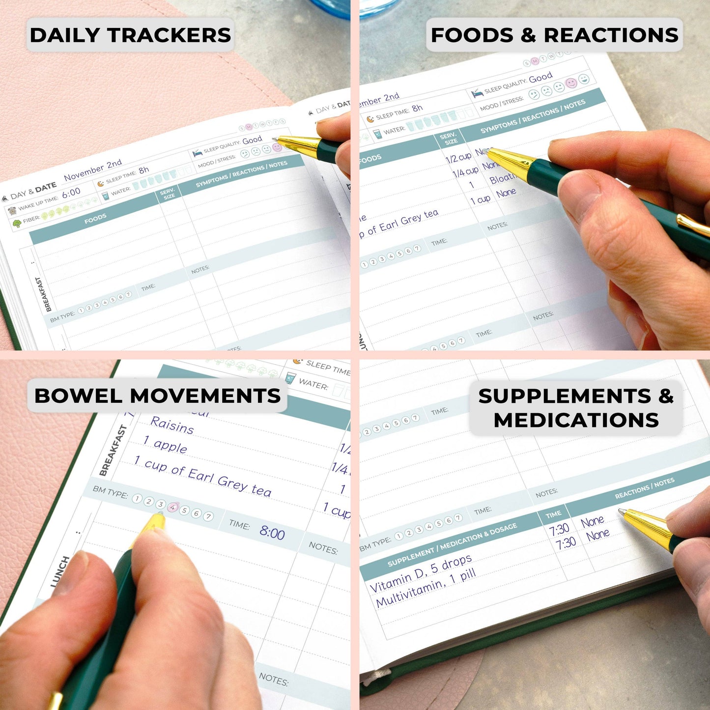 Clever Fox Planners - Food Sensitivity Journal
