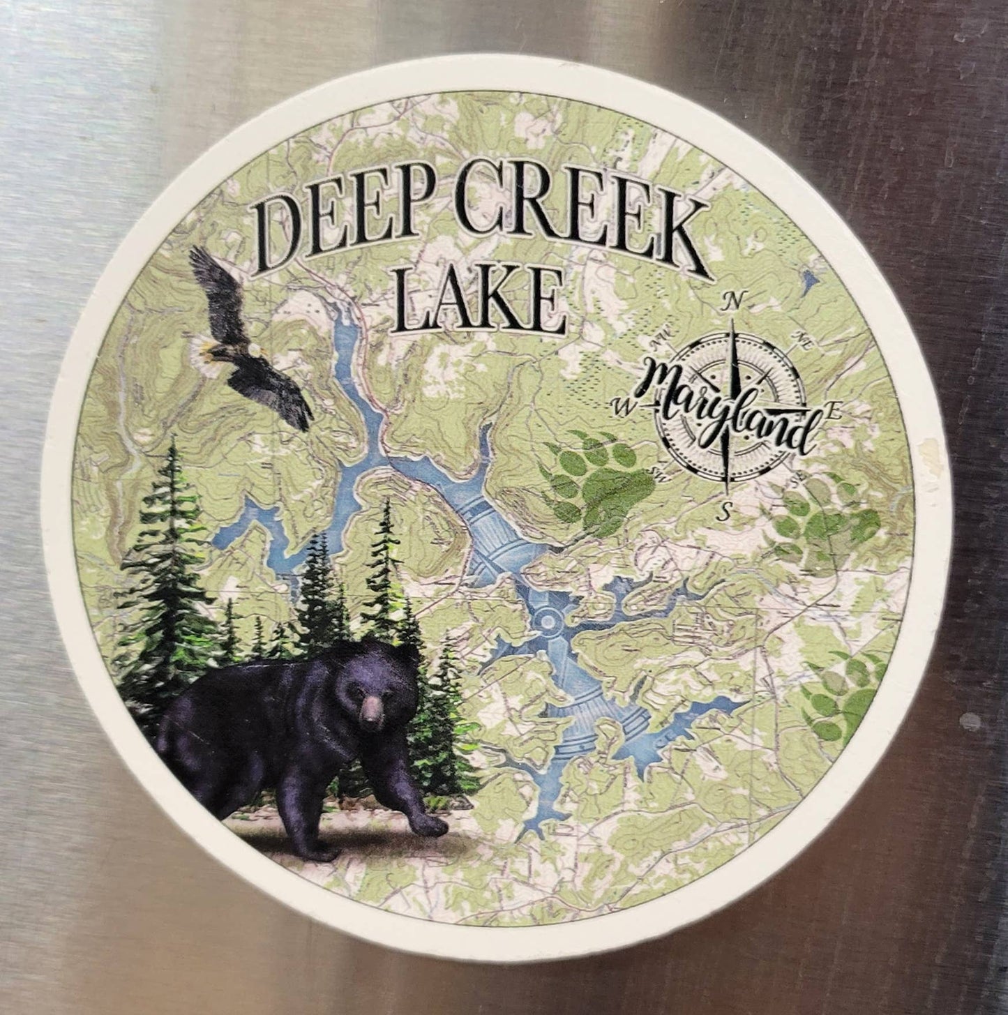 Deep Creek Round Magnet