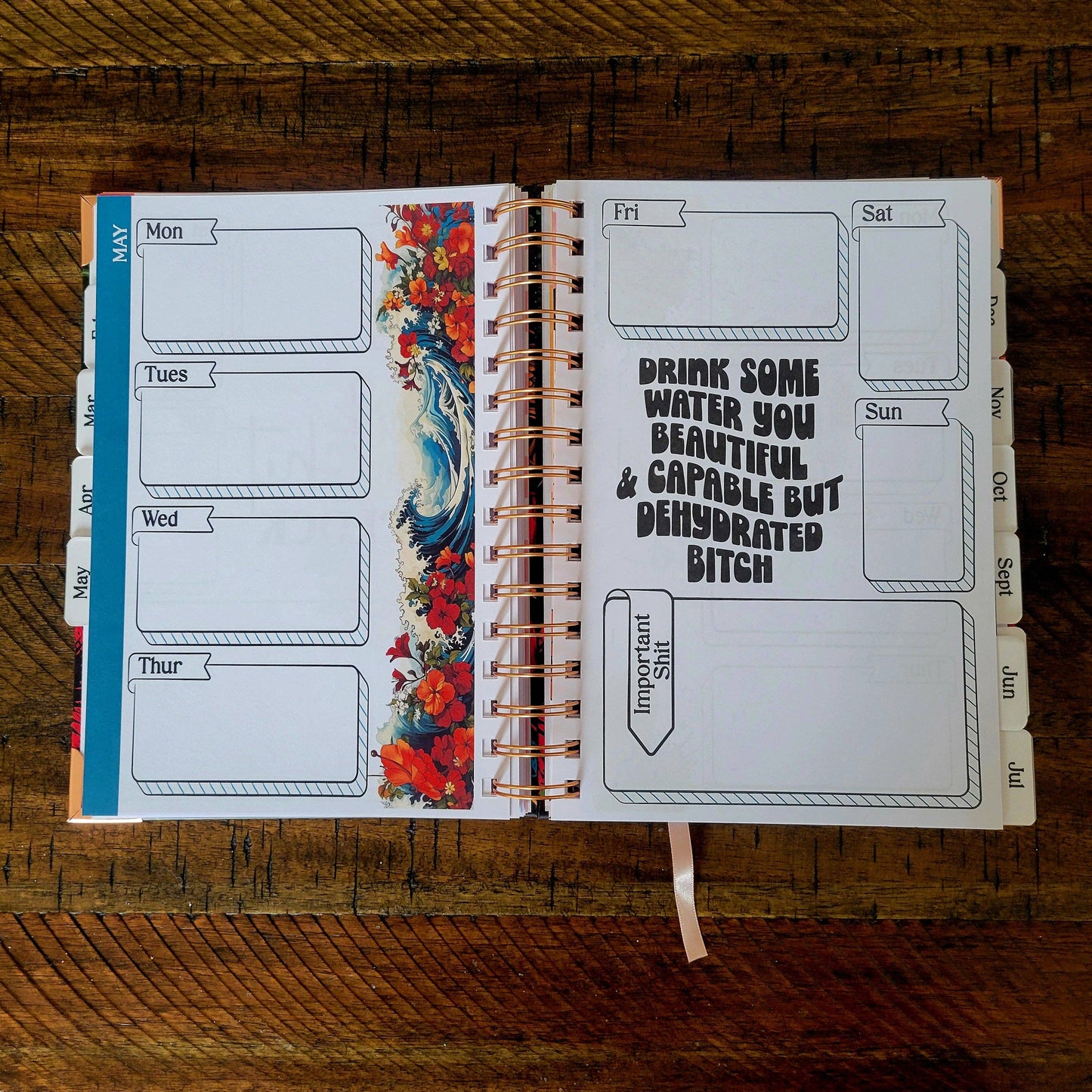 Seize The F@cking Day Undated Sweary Planner |