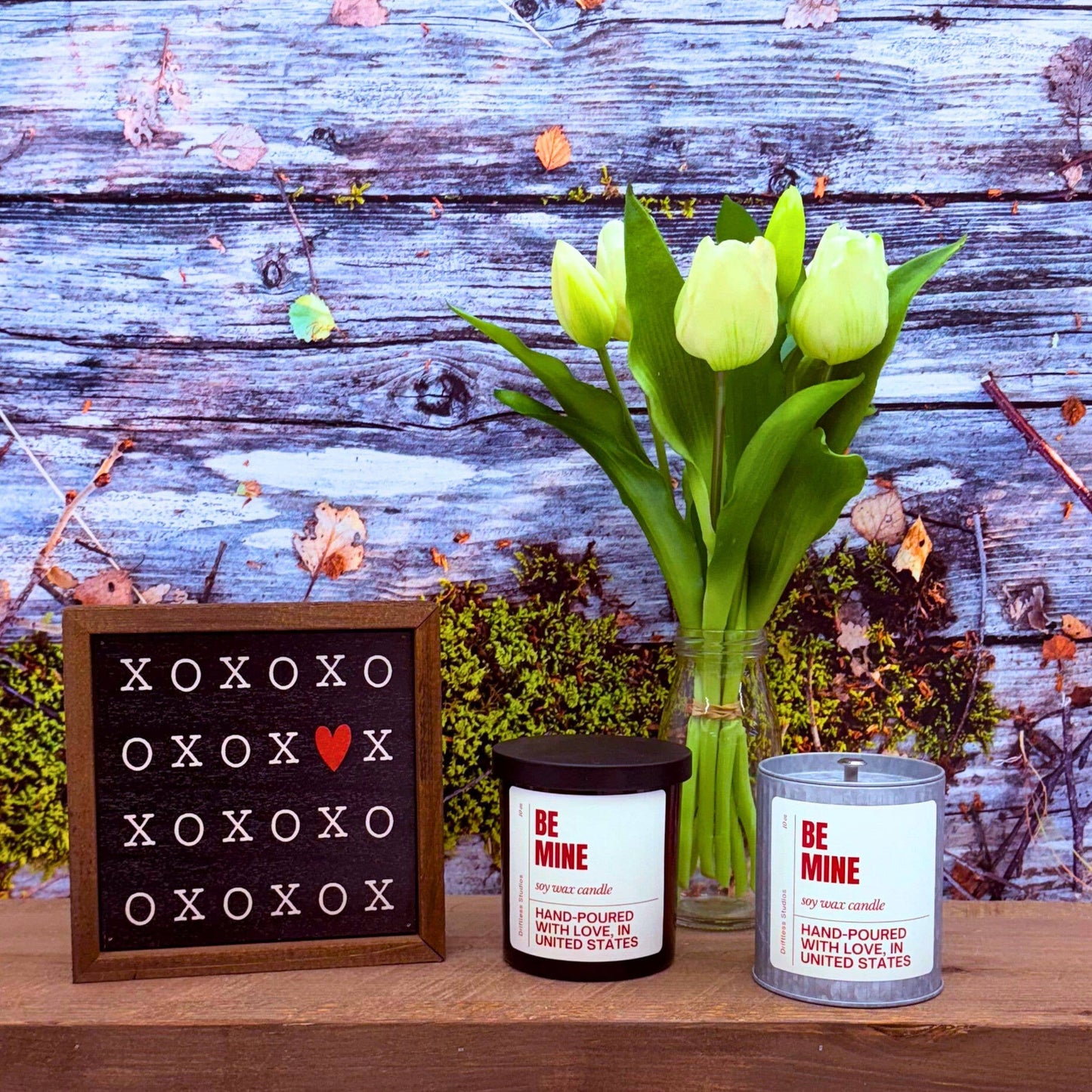 Be Mine Valentines Day Farmhouse Candle