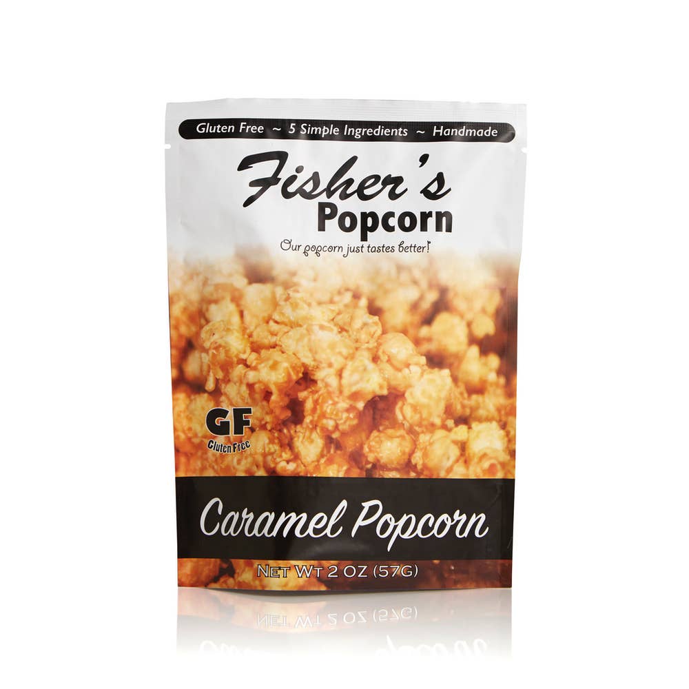 Fisher's Popcorn - Caramel Popcorn 2oz (50/case)