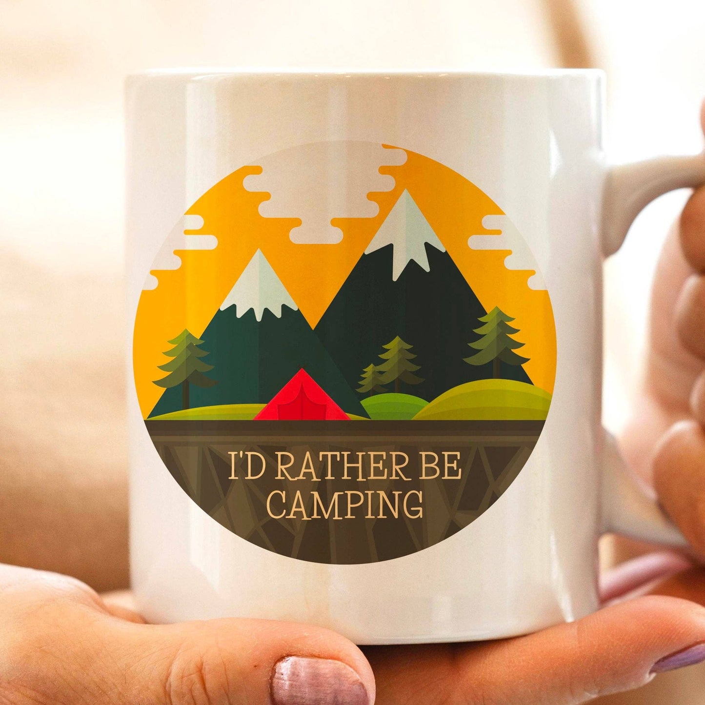 I'd  Rather Be Camping Mug