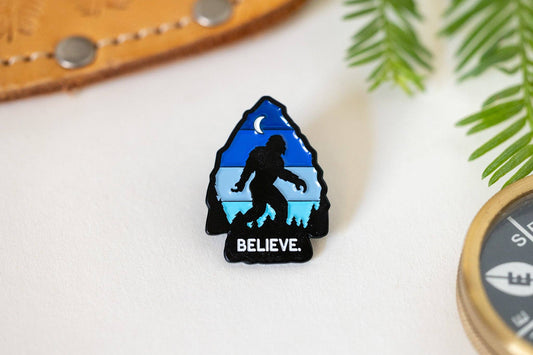 Bigfoot Believe Pin