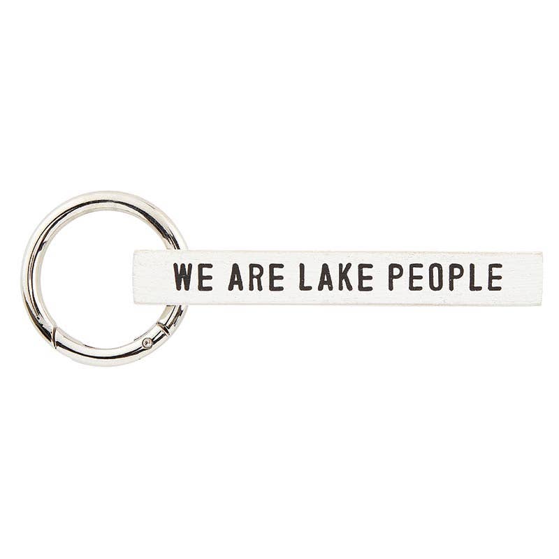 Wood Keychain - Lake People