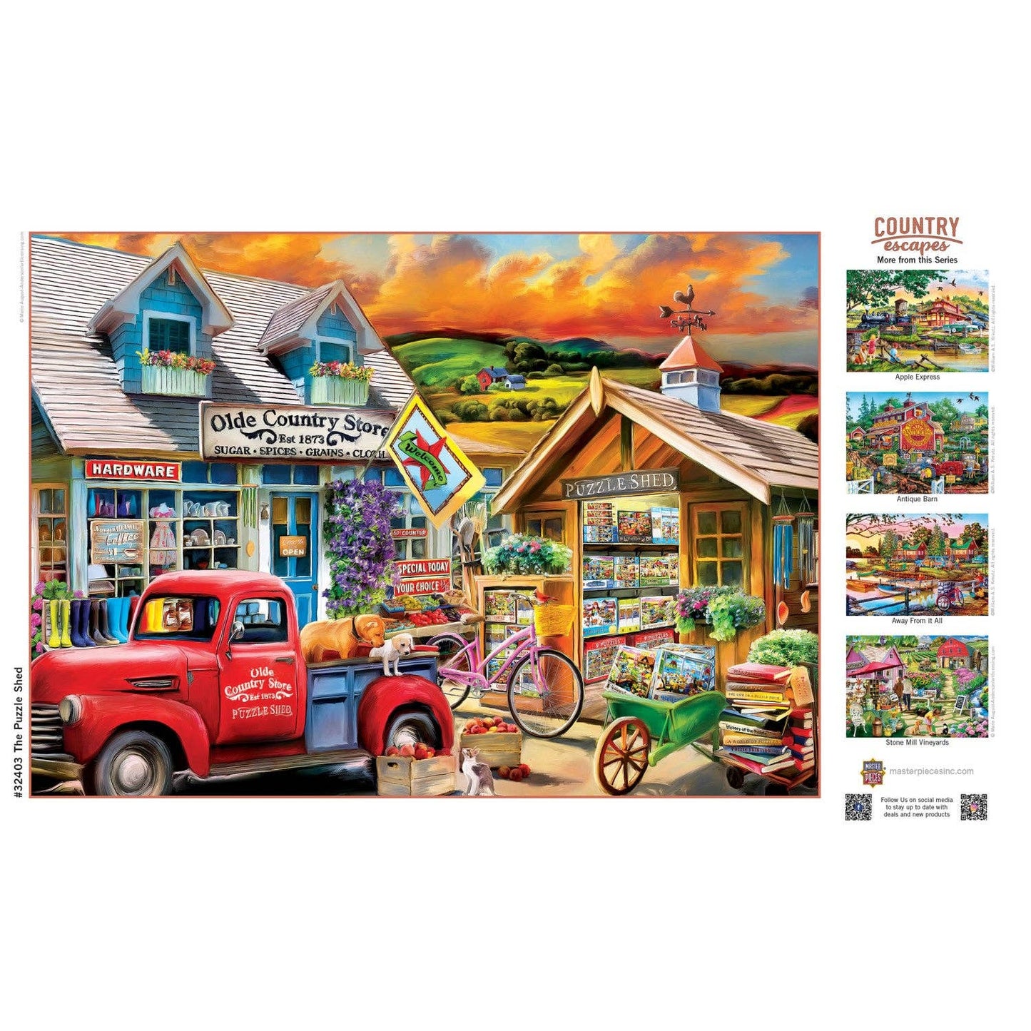 Country Escapes - The Puzzle Shed 500 Piece Puzzle