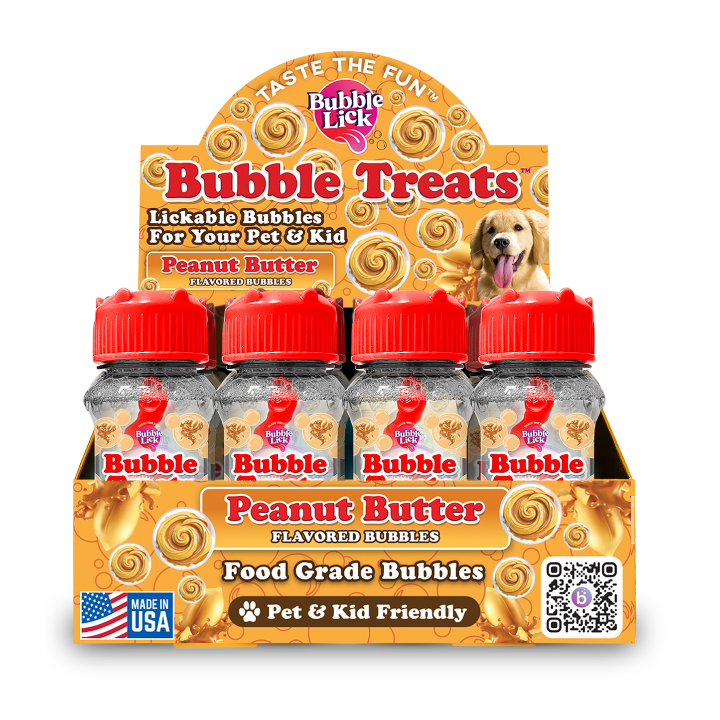 Pets Peanut Butter Swirl bubbles