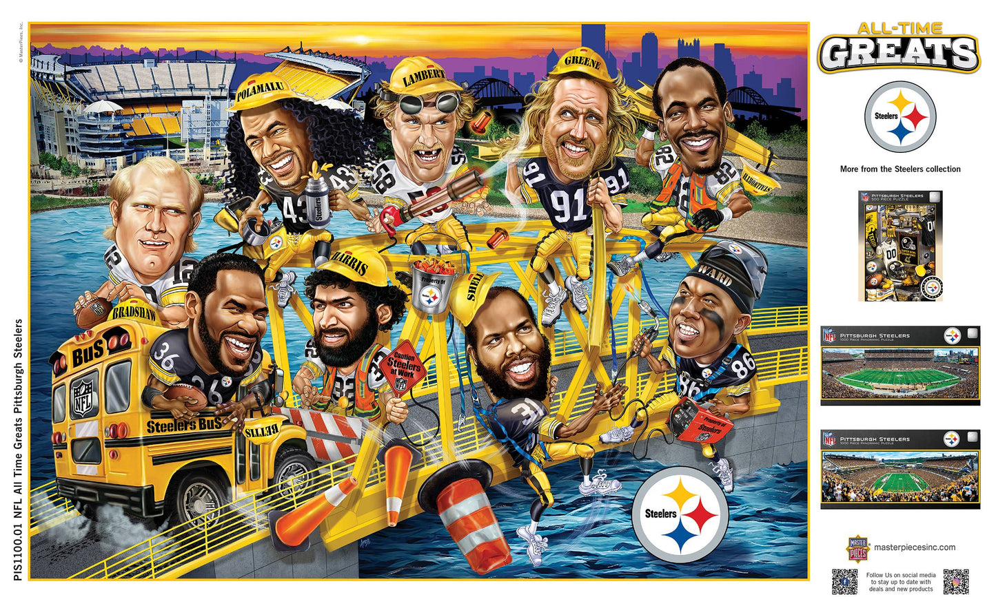 Pittsburgh Steelers - All Time Greats 500 Piece Puzzle