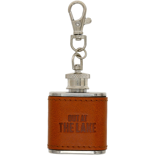 Pavilion - Out at the Lake - Stainless Steel 1 oz Mini Flask