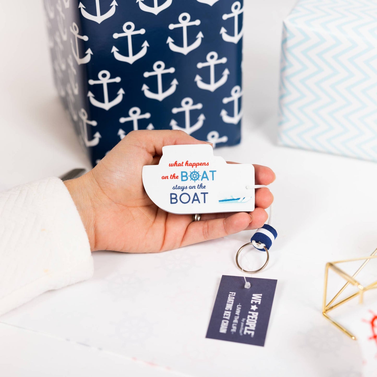 Pavilion - On The Boat - Floating Key Chain
