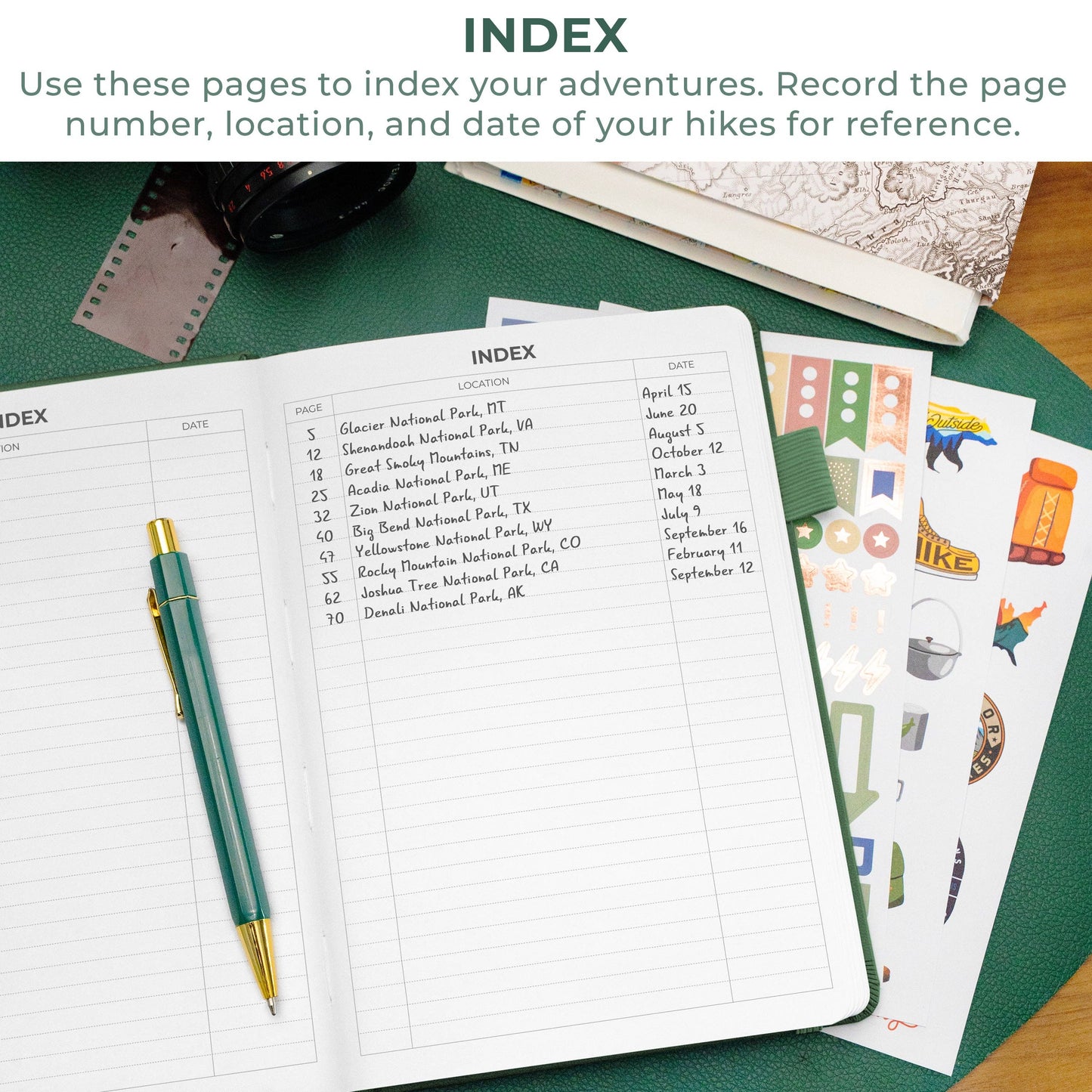 Clever Fox Planners - Hiking Journal