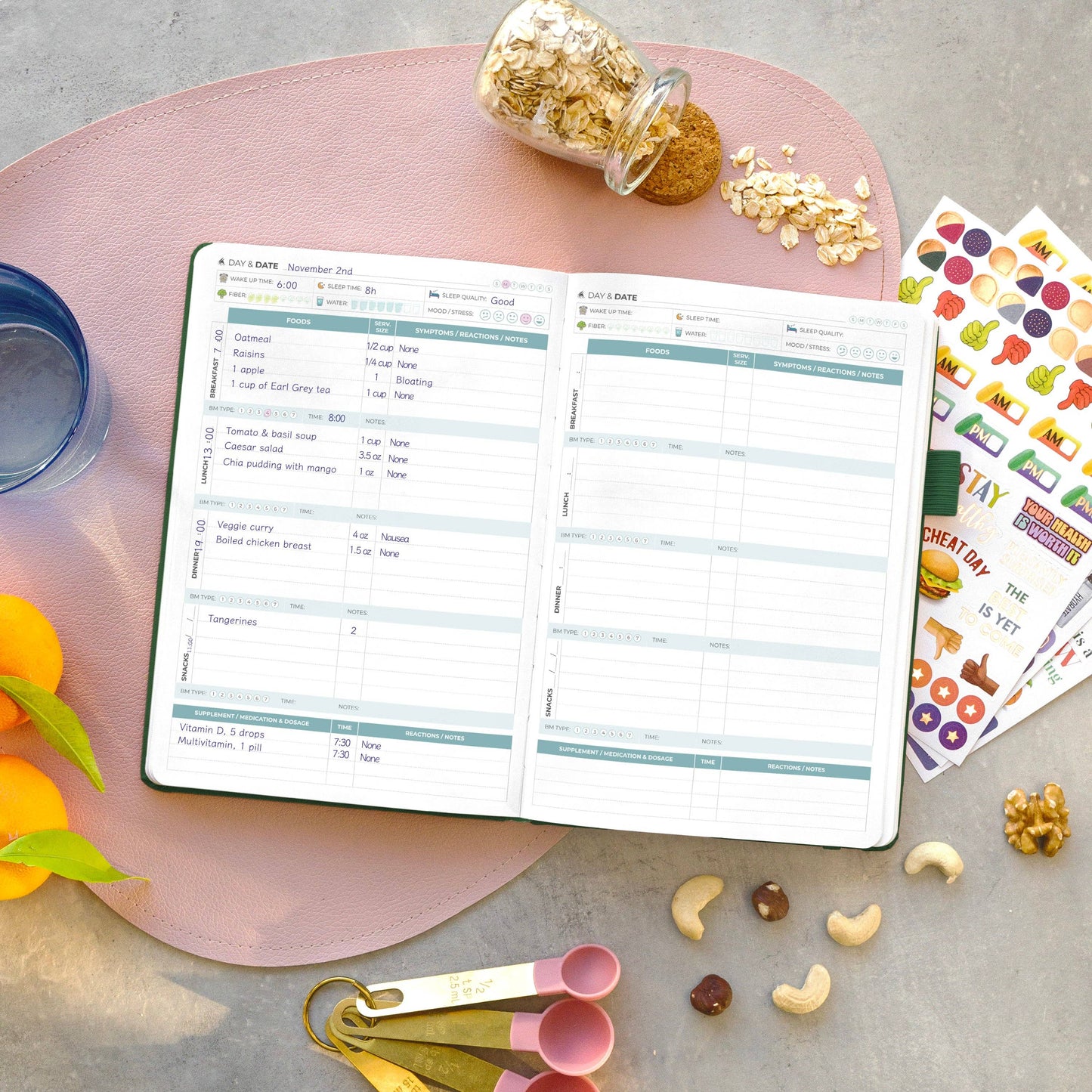 Clever Fox Planners - Food Sensitivity Journal