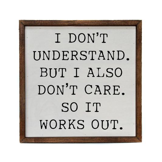 10x10 I Don't Understand