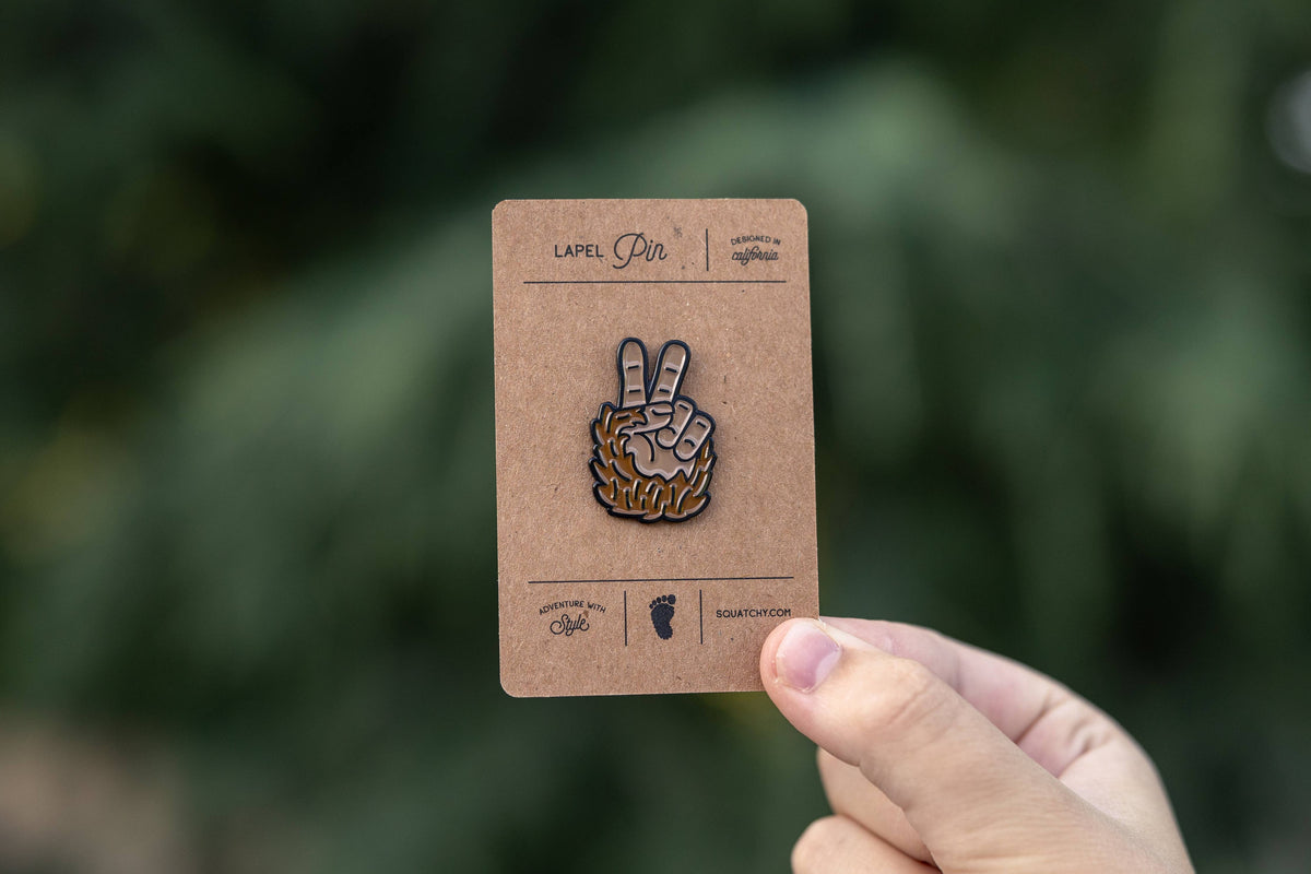 Bigfoot Peace Pin