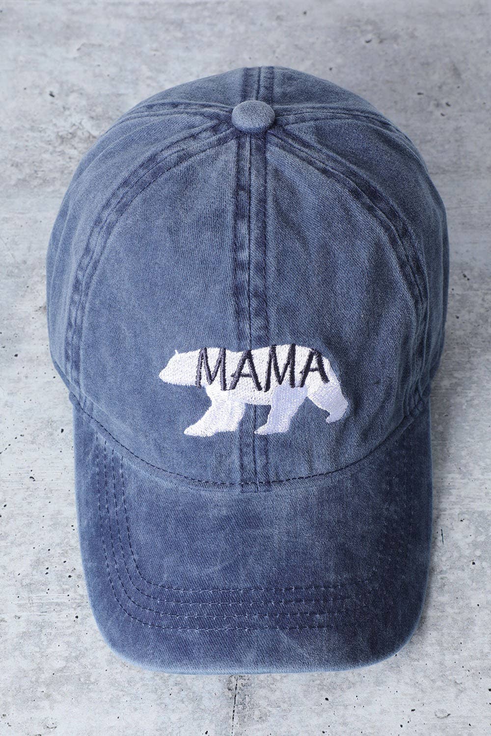 Mama Bear Washed Cotton Cap