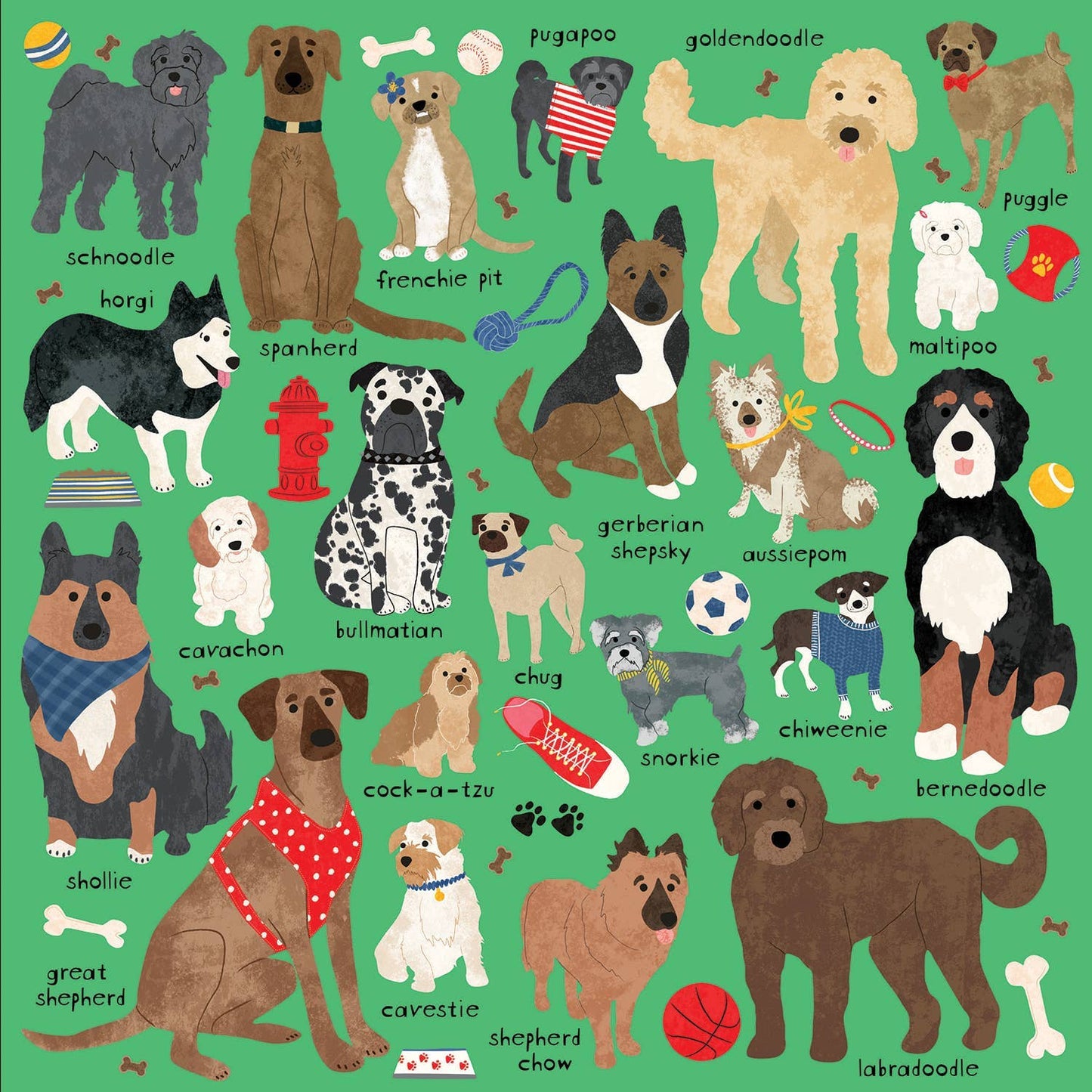 Doodle Dog And Other Mixed Breeds 500 Piece Puzzle