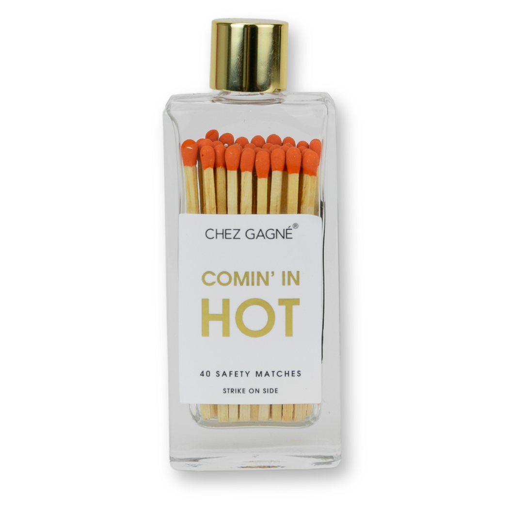 Coming In Hot Glass Bottle Safety Matches