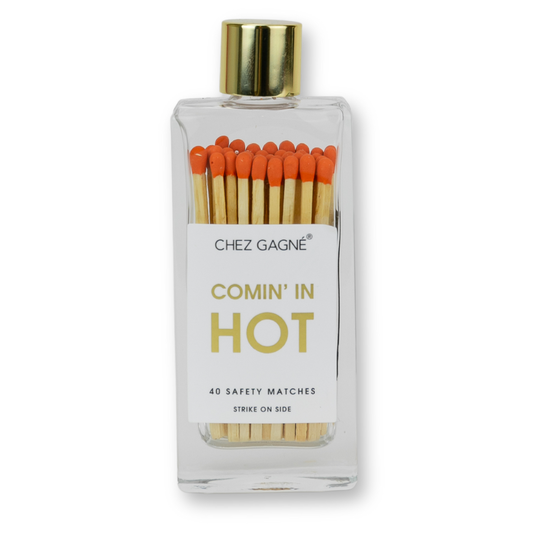 Coming In Hot Glass Bottle Safety Matches