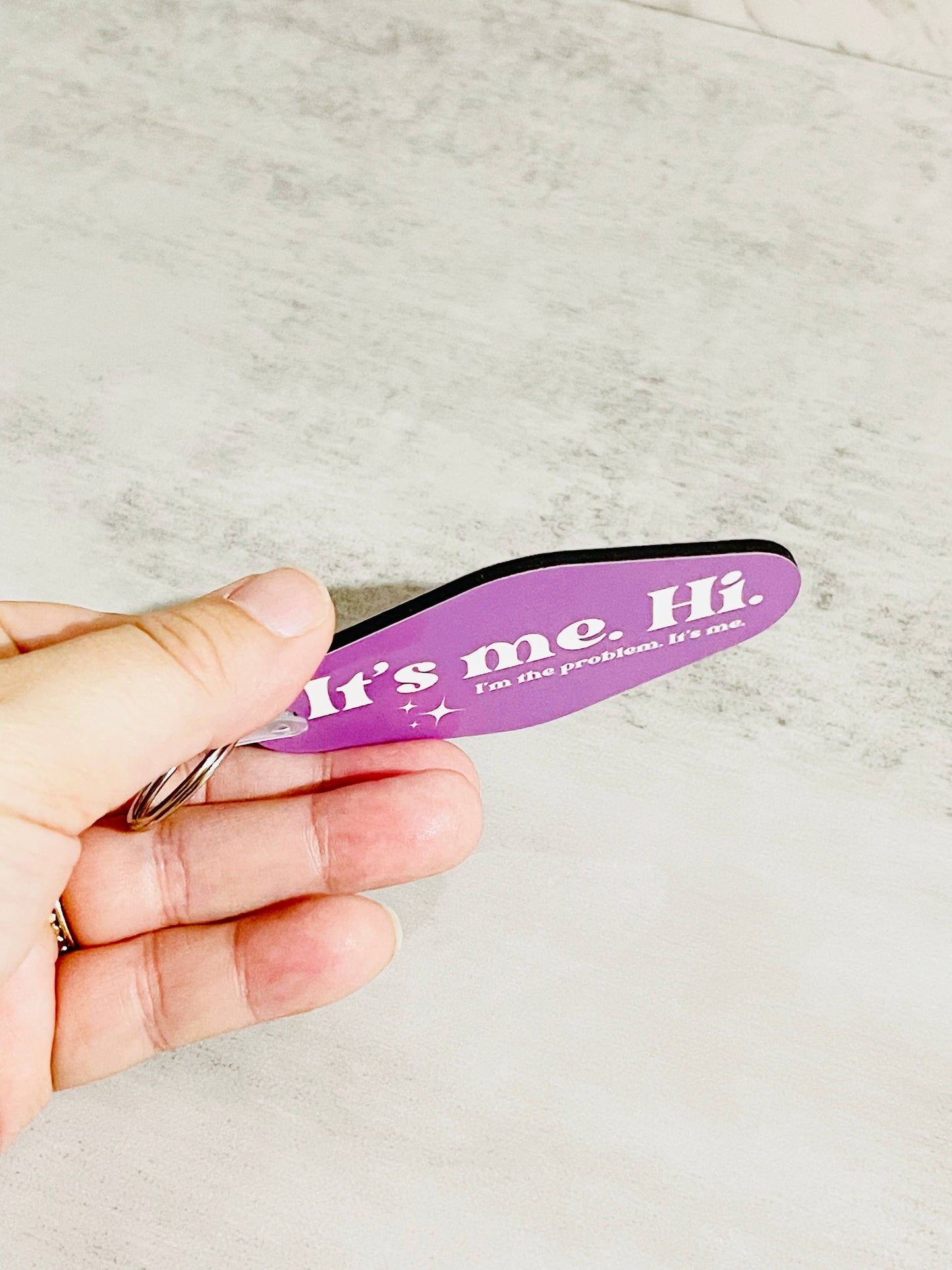Sonny Rising - Motel Style Keychain, Taylor Inspired It's Me Design