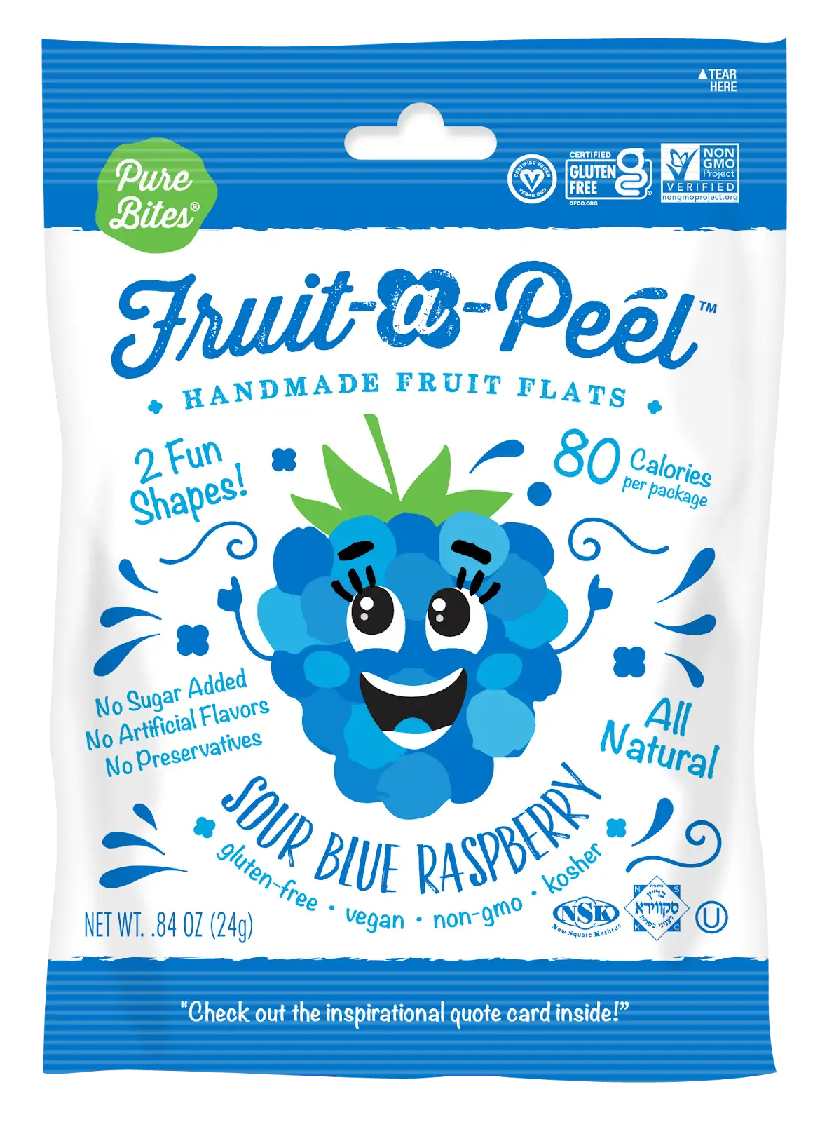 Fruit-a-Peel Sour Blue Raspberry