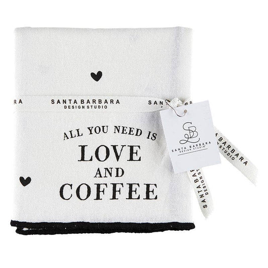 Tea Towel - Love & Coffee