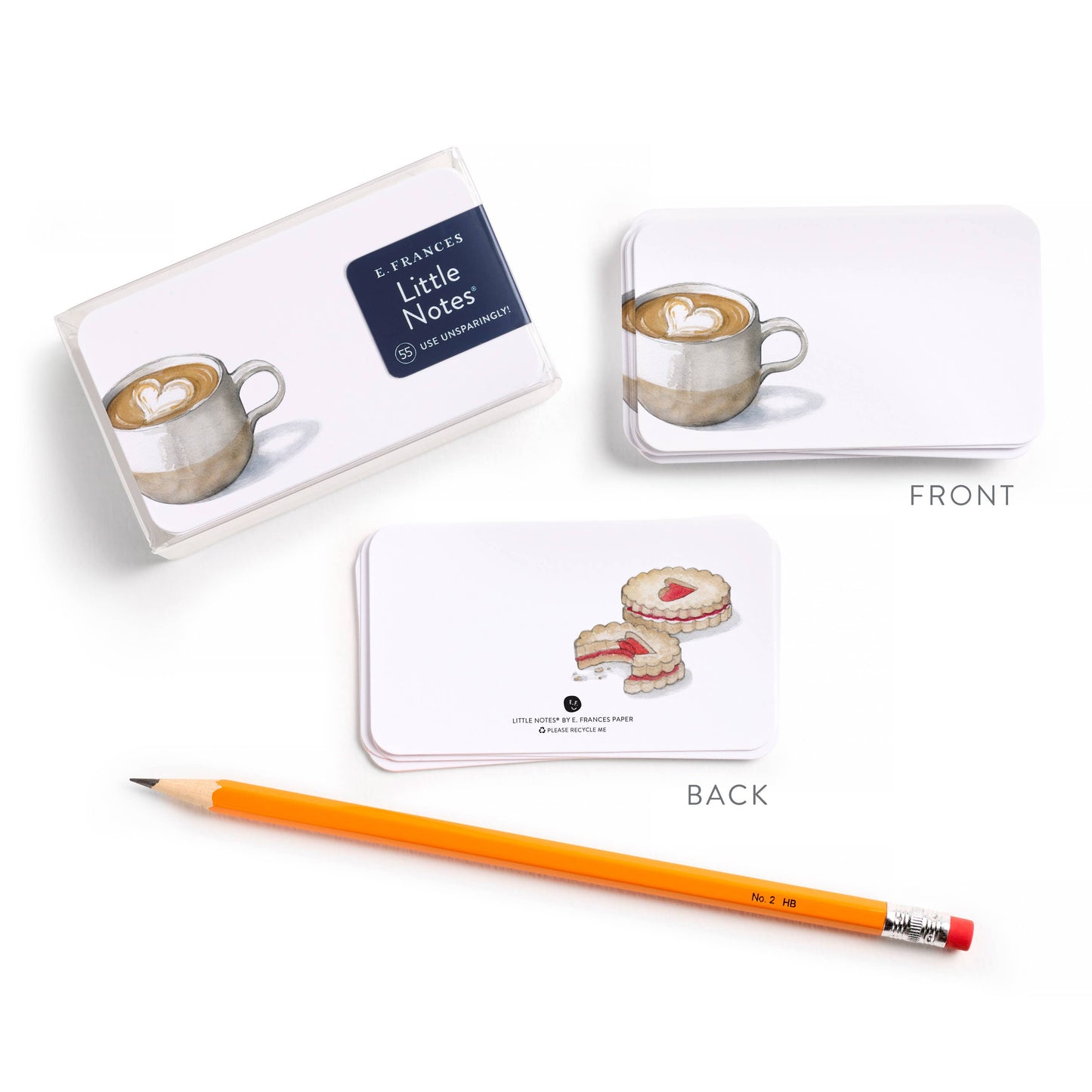 Latte and Pie Little Notes® NEW 55 Count