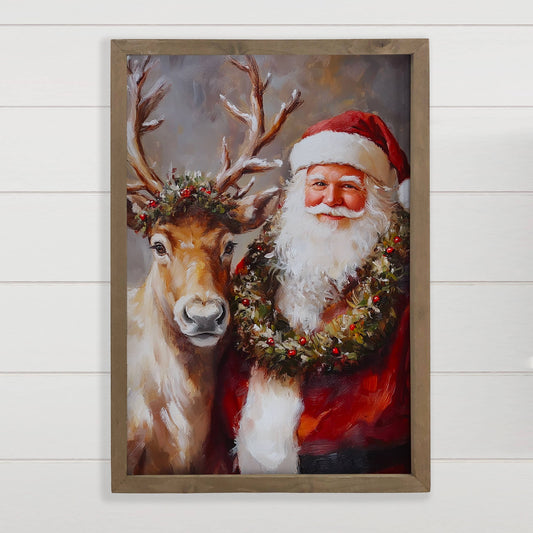 Santa Reindeer Portrait