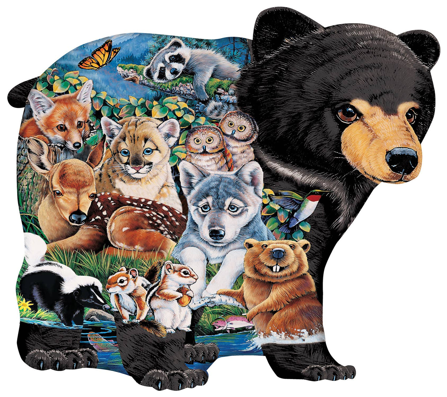 Forest Friends - 100 Piece Shaped Puzzle