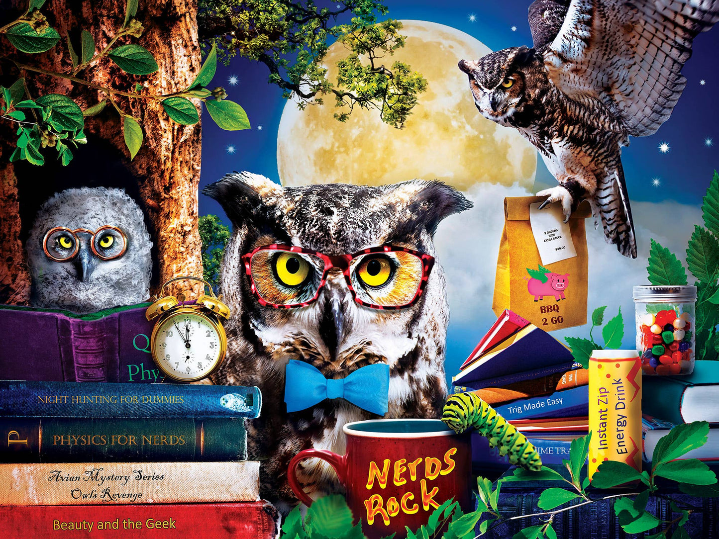 Owls Study Group 300 Piece EZ Grip Puzzle