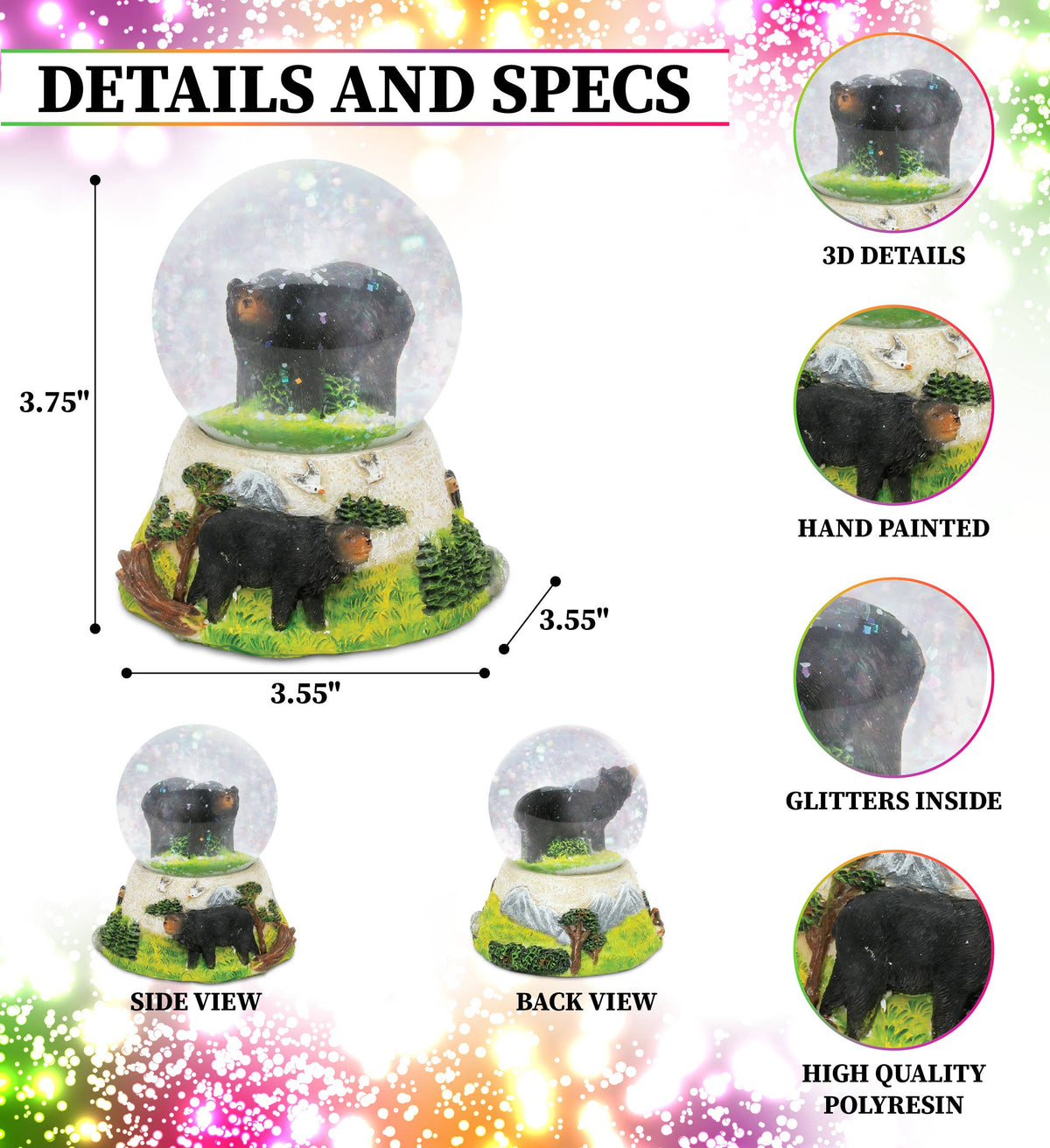 Snow Globe - Black Bear